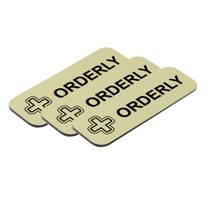 Orderly 1 x 3" Name Tag/Badge, (3 Pack)