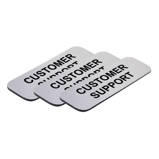 Customer Support 1 x 3" Name Tag/Badge - Name Tag Badge