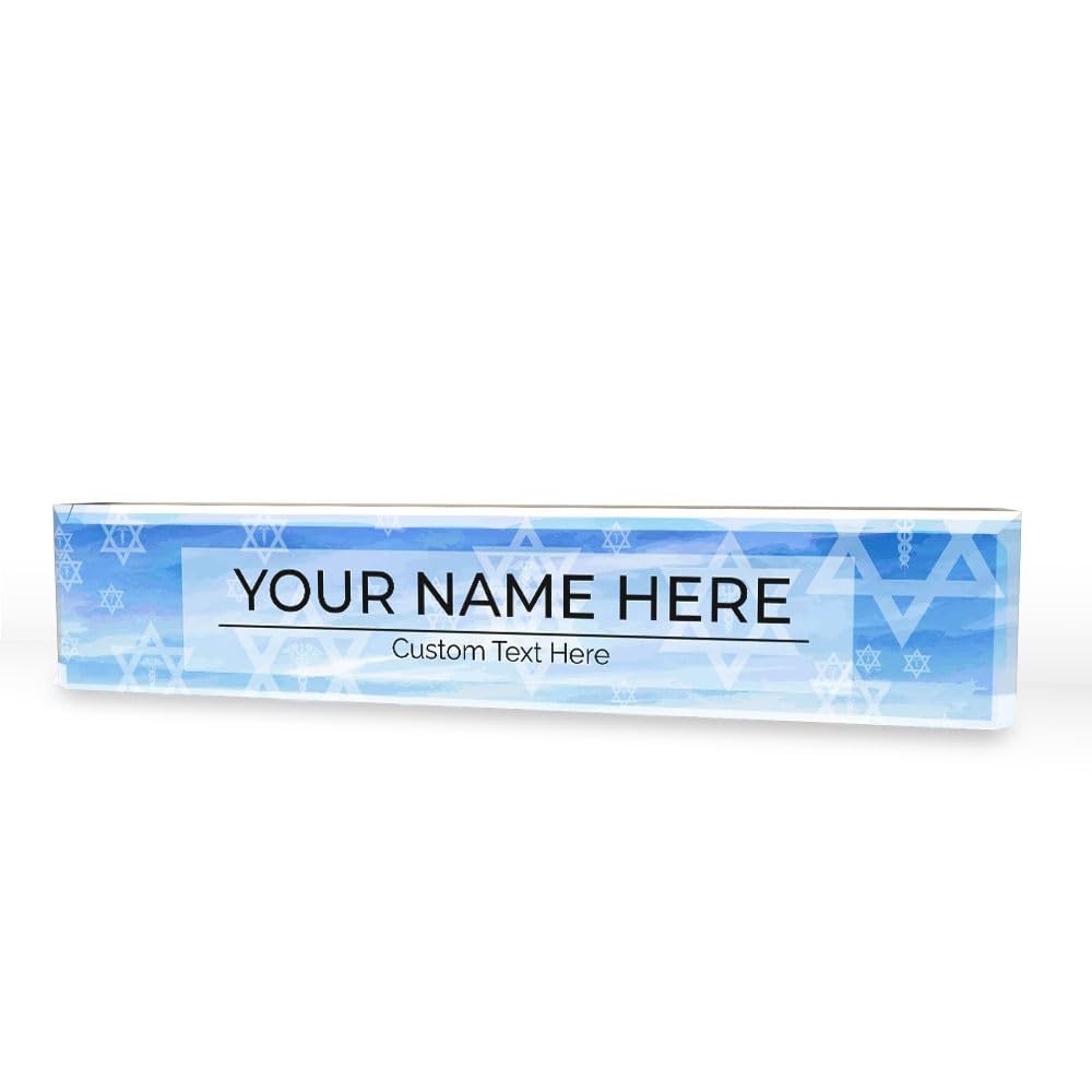 Signs ByLITA Medical Symbol Collection Custom 2 x 10" Personalized Acrylic Desk Signs