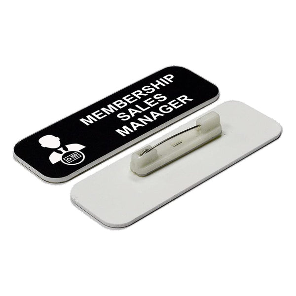 Signs ByLITA Membership Sales Manager 1 x 3" Name Tag/Badge, (3 Pack)