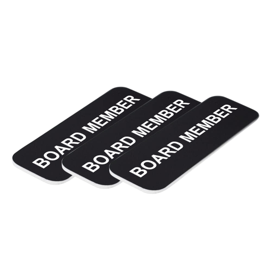 Board Member 1 x 3" Name Tag/Badge, (3 Pack)