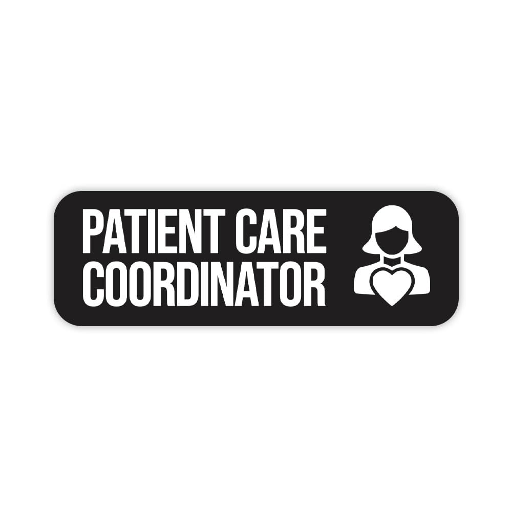 Patient Care Coordinator 1 x 3" Rounded Corner Name Badge | Medical Facilities