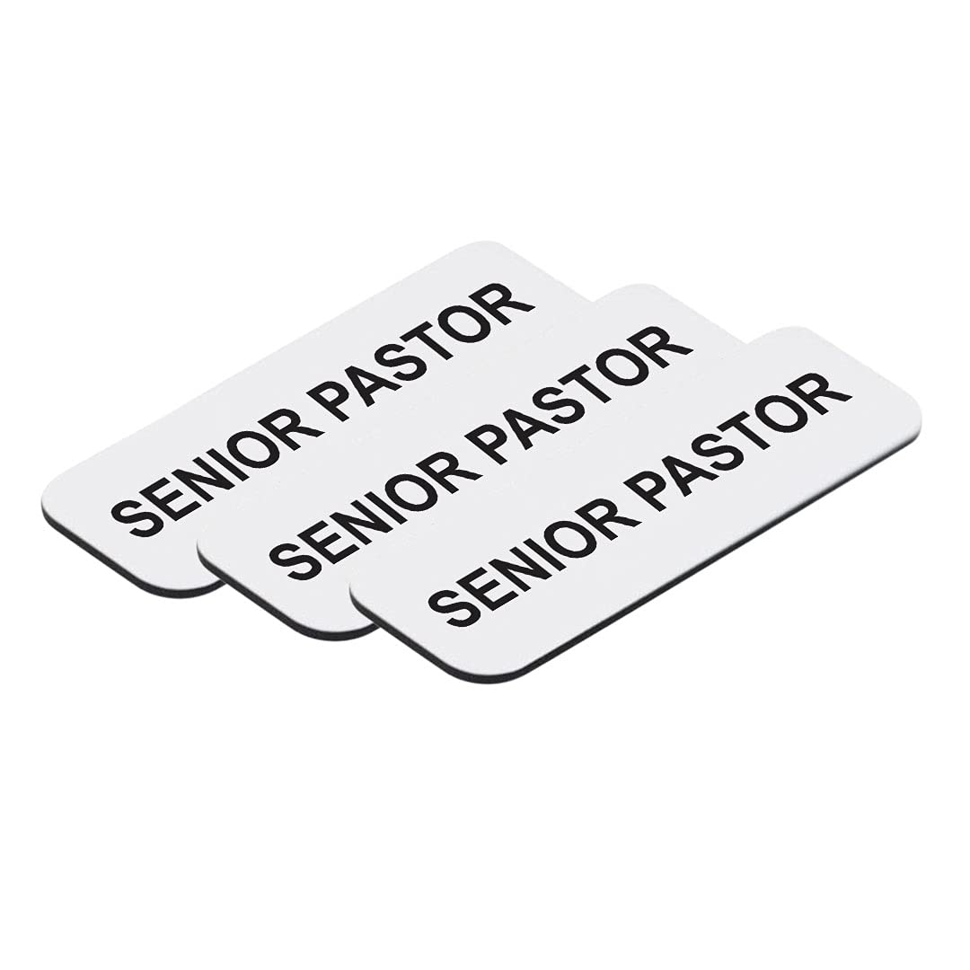 Senior Pastor 1 x 3" Name Tag