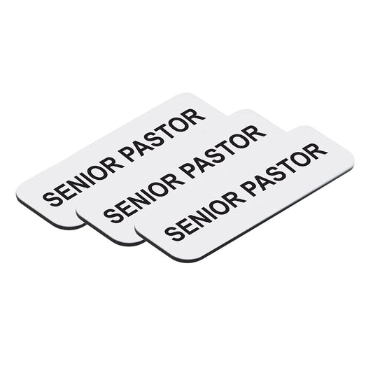 Senior Pastor 1 x 3" Name Tag