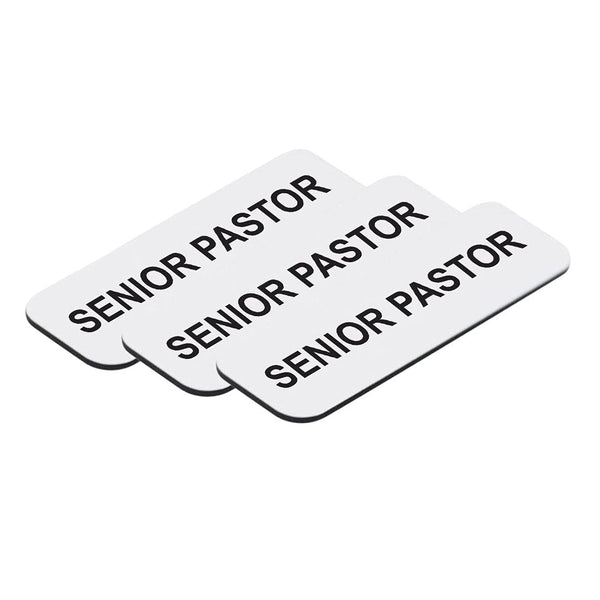 Senior Pastor 1 x 3" Name Tag