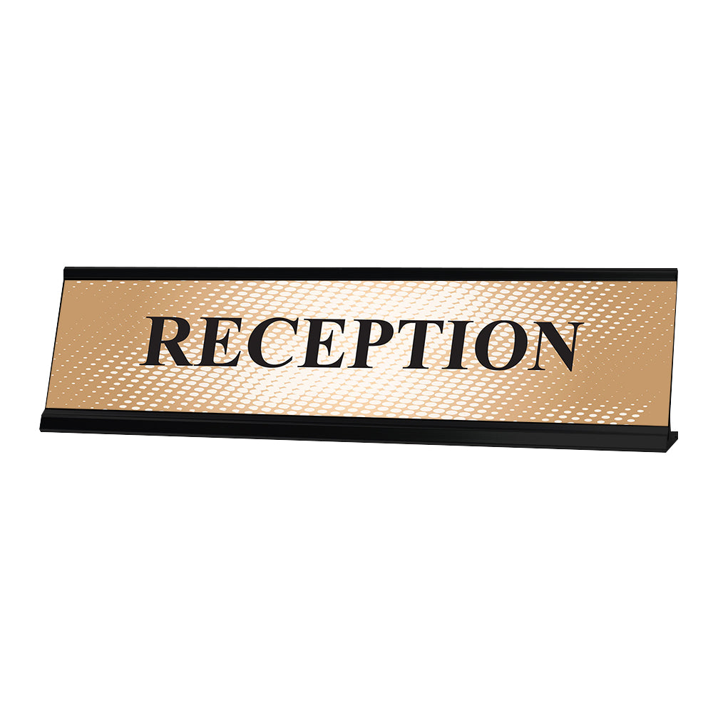 Reception, Designer Series Desk Sign, Novelty Nameplate (2 x 8")