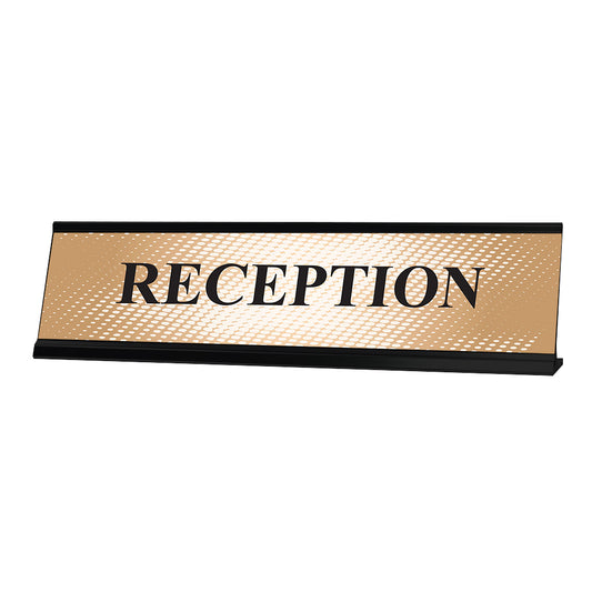 Reception, Designer Series Desk Sign, Novelty Nameplate (2 x 8")