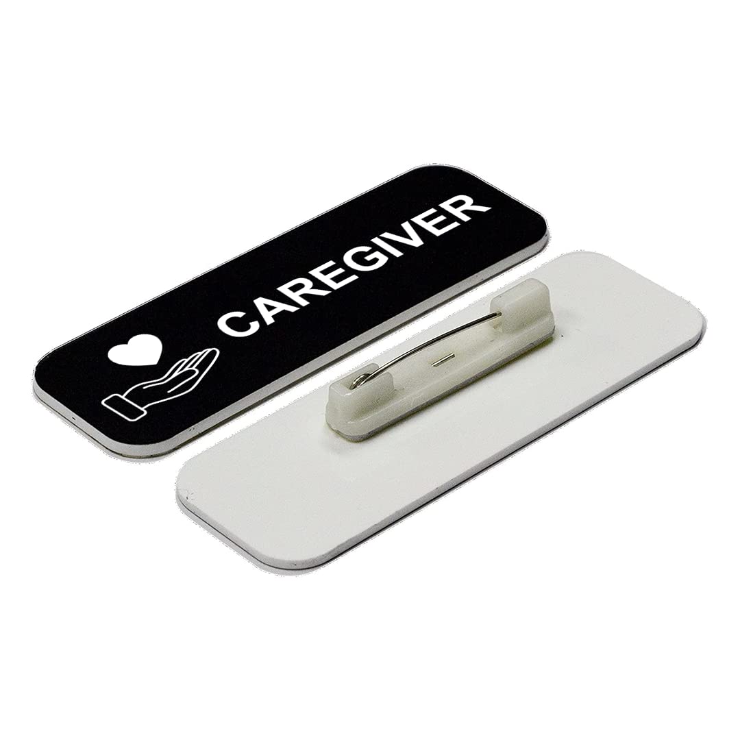 Caregiver 1" x 3" Name Tag/Badge, (3 Pack)