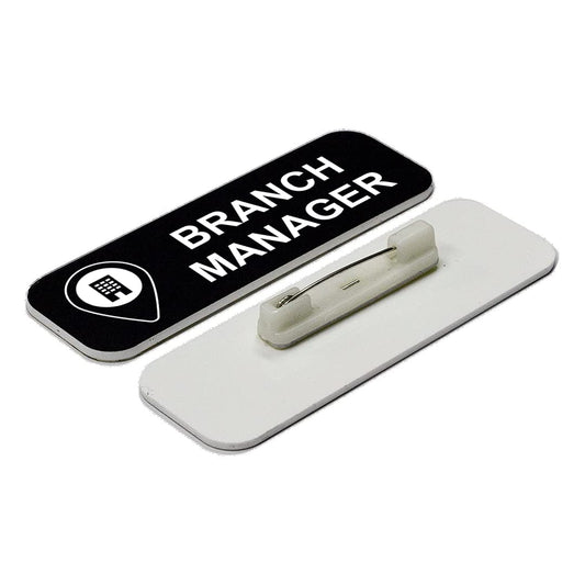Branch Manager 1 x 3" Name Tag/Badge - Name Tag Badge