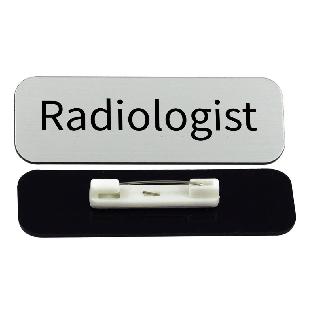 Radiologist 1 x 3" Rounded Corner Name Badge | Medical Specialism Badges
