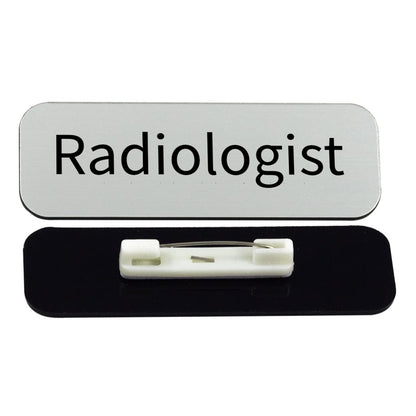 Radiologist 1 x 3" Rounded Corner Name Badge | Medical Specialism Badges