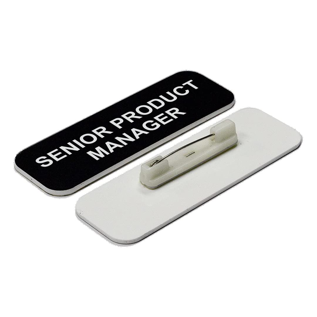 Senior Product Manager 1 x 3" Name Tag/Badge, (3 Pack)