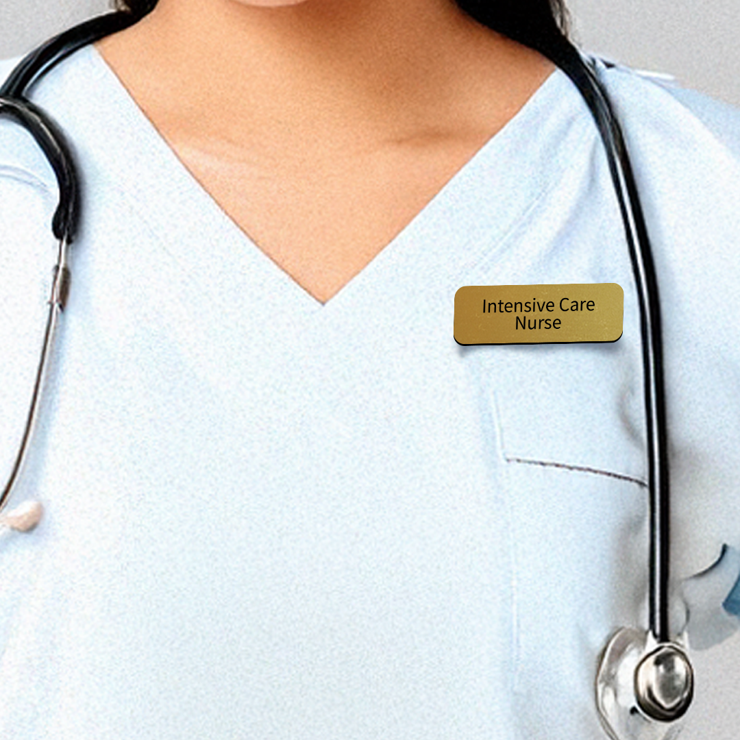 Intensive Care Nurse 1 x 3" Rounded Corner Name Badge | Medical Specialism Badges