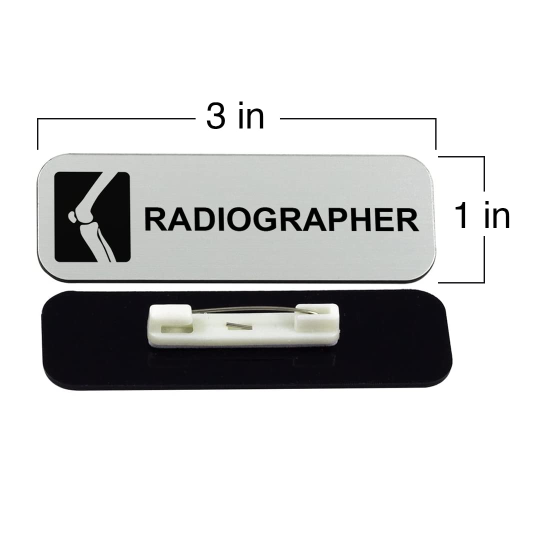Radiographer 1" x 3" Name Tag/Badge, (3 Pack)