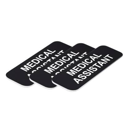 Medical Assistant 1 x 3" Name Tag/Badge, (3 Pack)