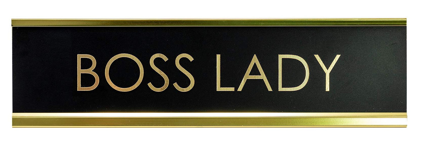 Signs ByLITA Boss Lady Novelty Desk Sign