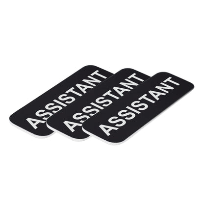 Assistant 1 x 3" Name Tag/Badge, (3 Pack)