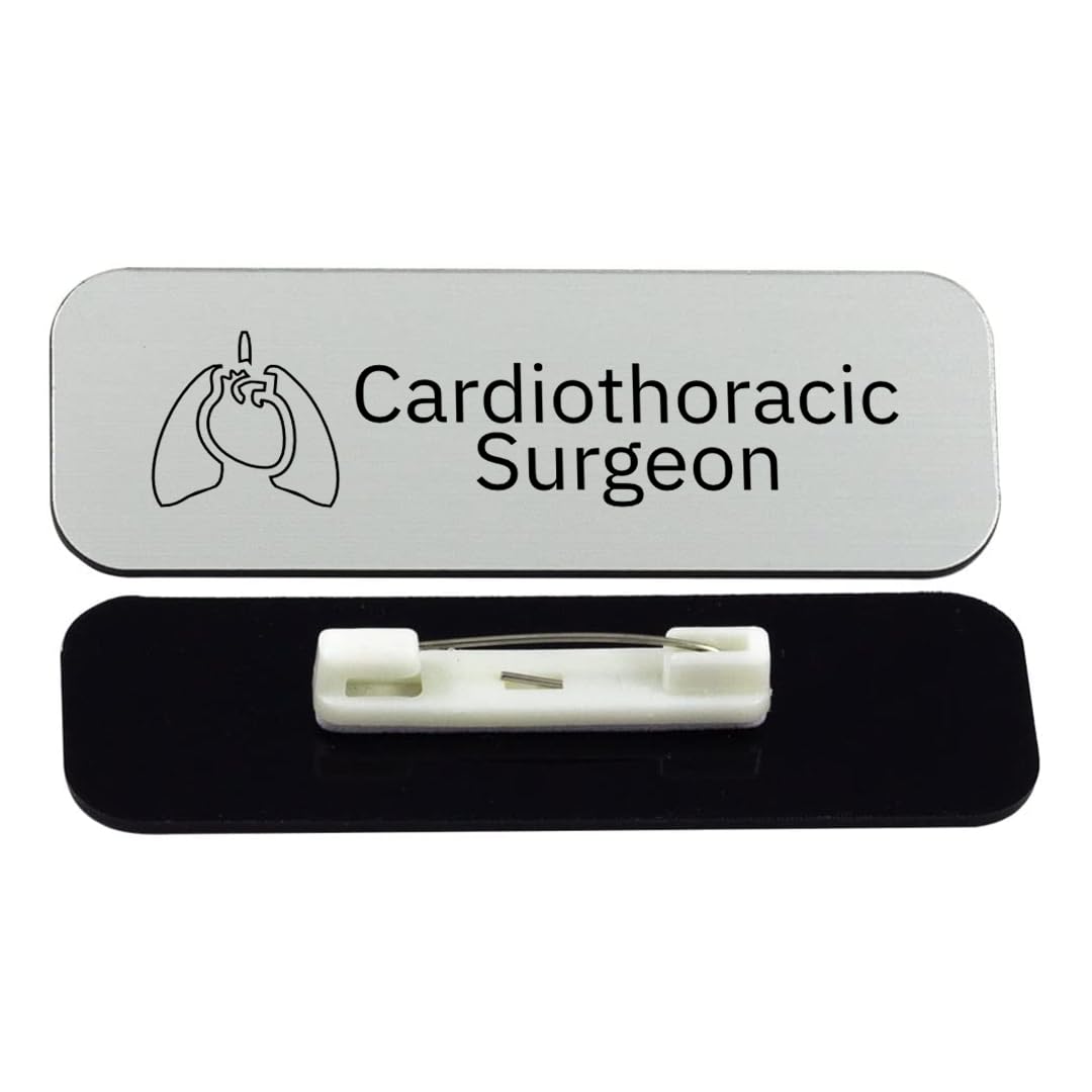 Cardiothoracic Surgeon 1 x 3" Rounded Corner Name Badge | Medical Specialism Badges