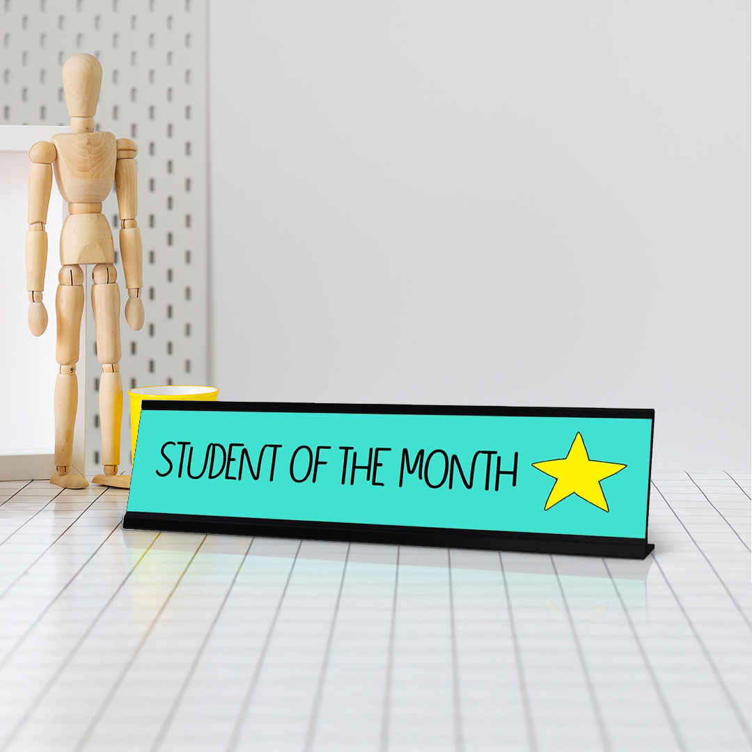 Student of the Month, Student Award Desk Sign (2 x 8")