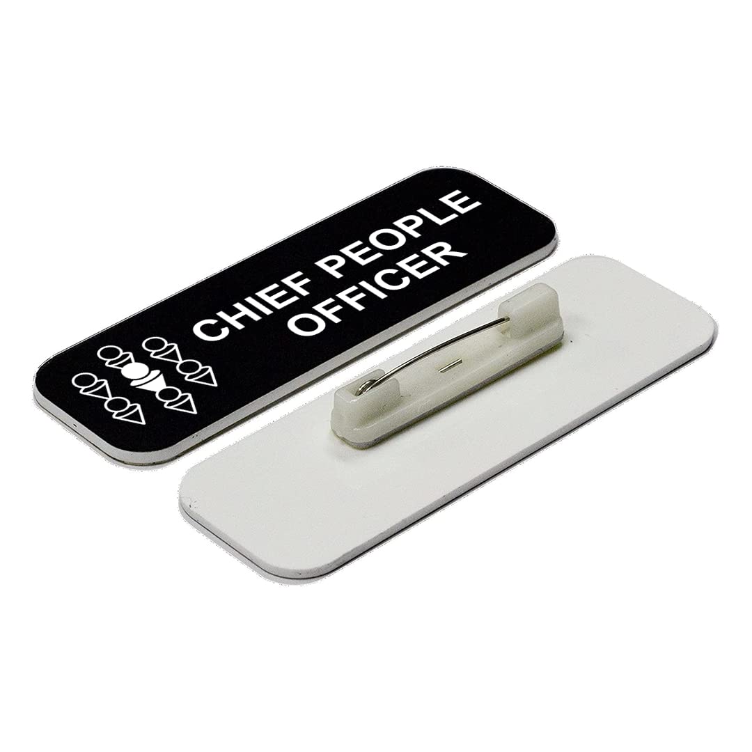 Chief People Officer 1 x 3" Name Tag/Badge, (3 Pack)
