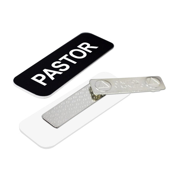 Pastor 1 x 3 Name Tag (Multipacks)