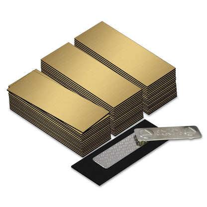 1" x 3" Name Tag Badge Blanks with Magnetic Backing - 50 Pack