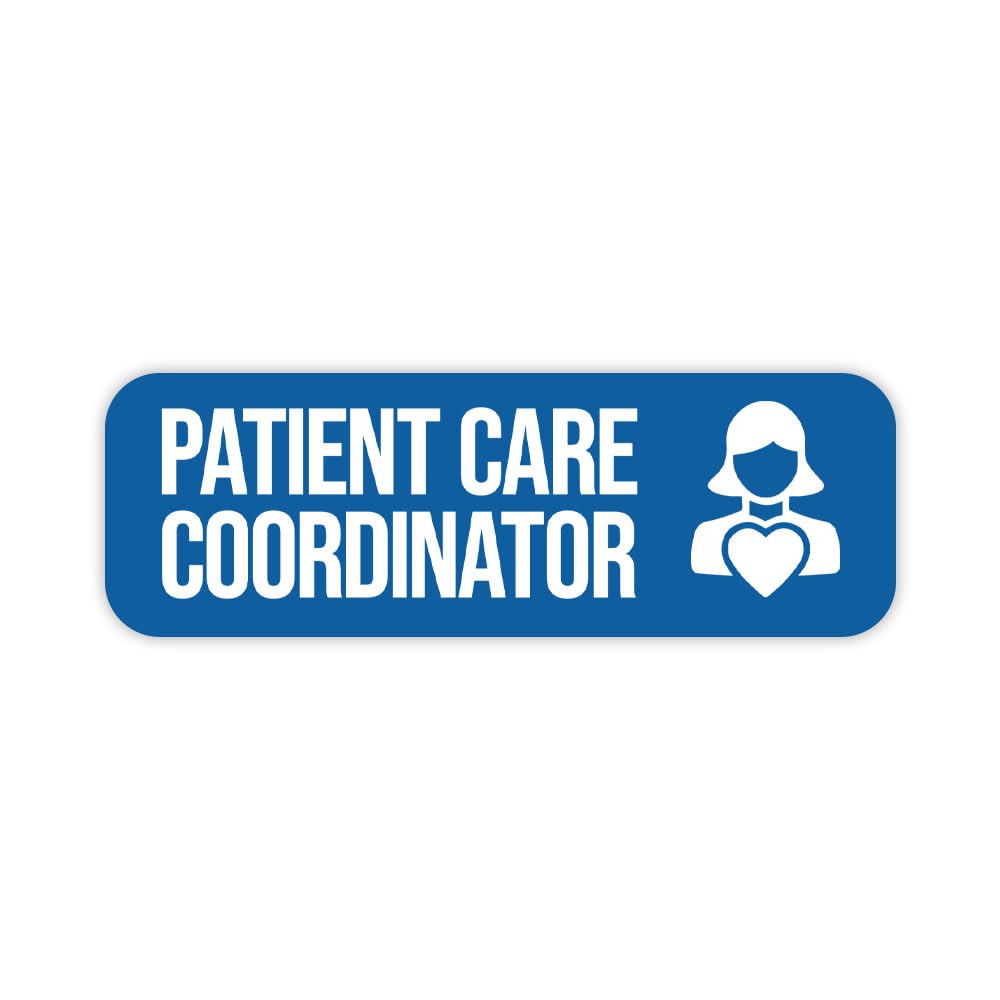 Patient Care Coordinator 1 x 3" Rounded Corner Name Badge | Medical Facilities