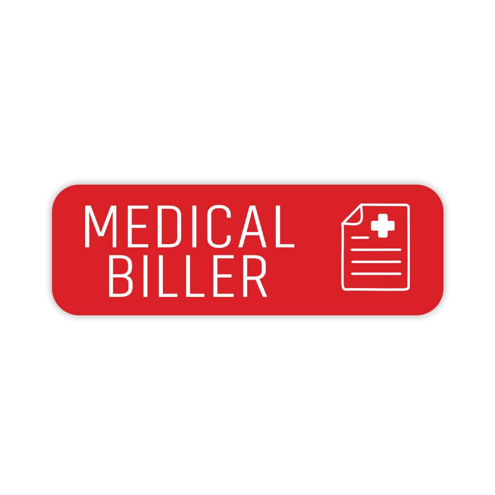 Medical Biller 1 x 3" Rounded Corner Name Badge | Medical Facilities