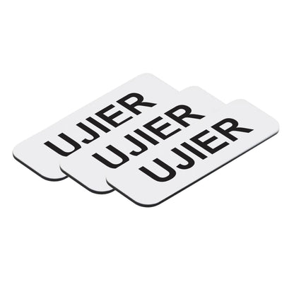 Ujier 1 x 3" Name Tag, (3 Pack)