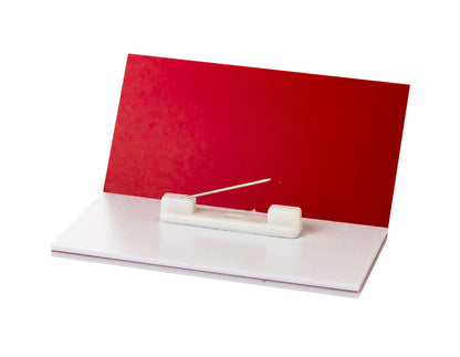 Red 1-1/2" X 3" Name Tag / Badge Blanks with Pin - 10 Pack