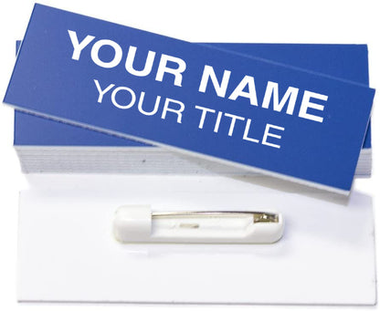 3" x 1" Engraved Plastic Name Tag (Square Corners)