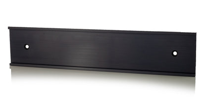 Black Office Wall Name Plate Holder - 2" x 8" / 2" x 10"