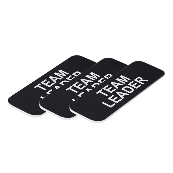 Team Leader 1 x 3" Name Tag, (3 Pack)