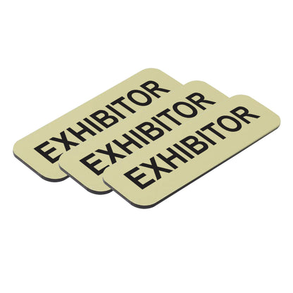 Brushed God Exhibitor 1 x 3" Name Tag (3 Pack)