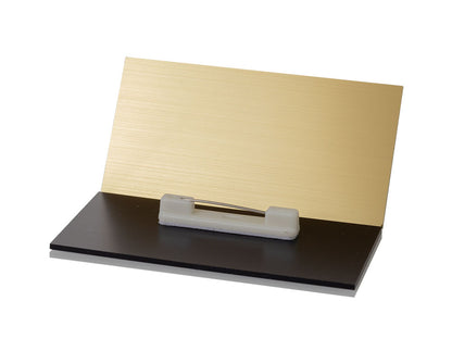 Brushed Gold 1-1/2" X 3" Name Tag / Badge Blanks with Pin - 10 Pack