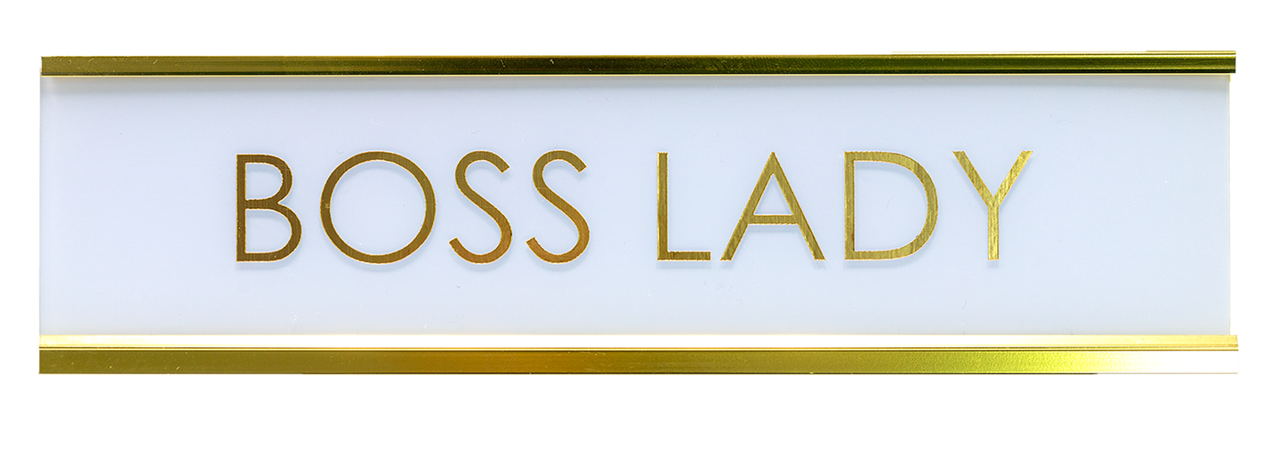 Boss Lady Novelty Desk Sign