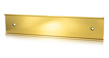 Gold Office Wall Name Plate Holder - 2" x 8" / 2" x 10"