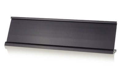 Black Office Desk Name Plate Holder - 2" x 8" / 2" x 10"