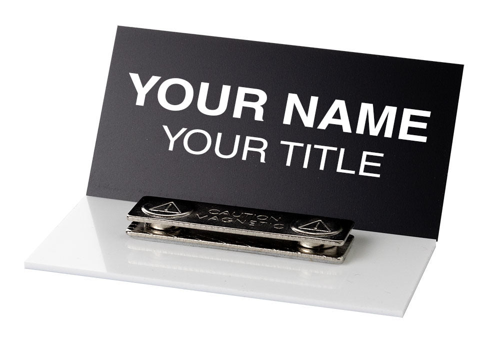 3" x 1-1/2" Engraved Plastic Name Tag (Square Corners)