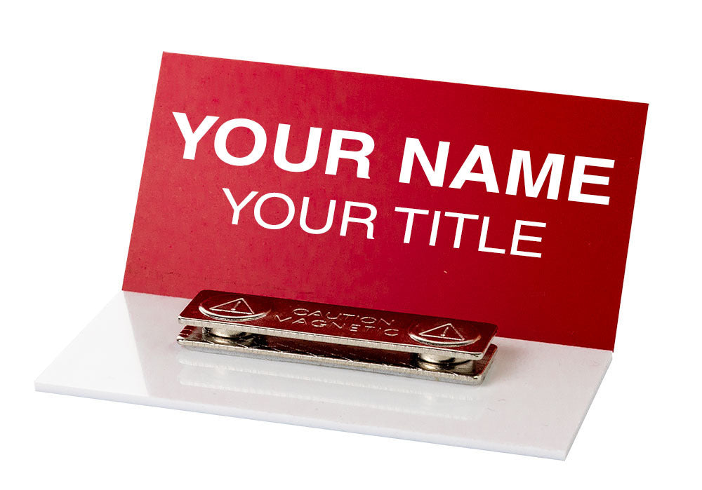 3" x 1-1/2" Engraved Plastic Name Tag (Square Corners)
