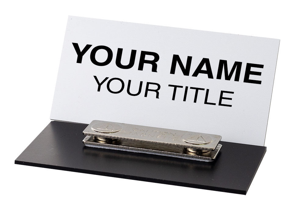 3" x 1-1/2" Engraved Plastic Name Tag (Square Corners)