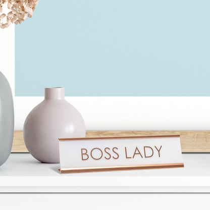 Boss Lady Novelty Desk Sign